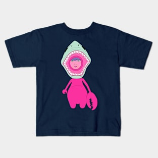 Sharkgirl in pink Kids T-Shirt